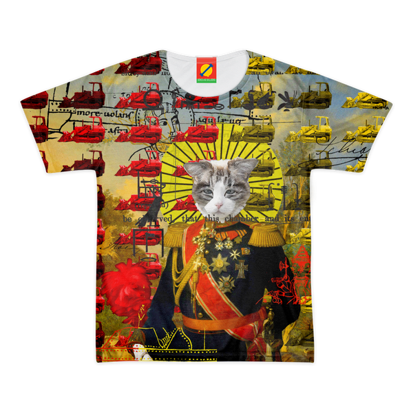 HOLY CATMEN WITH RED AND YELLOW Men's All Over Print Tee