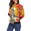 THE SITAR PLAYER All Over Print Bomber Jacket for Women