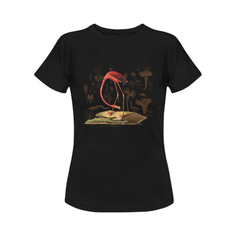 The Flamingo Women's Printed Cotton Tee Shirt