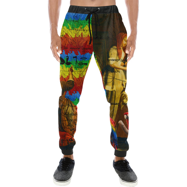 AND THIS, IS THE RAINBOW BRUSH CACTUS. II Men's All Over Print Sweatpants