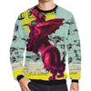 FLOWER POWER II Men's Oversized Fleece Sweatshirt