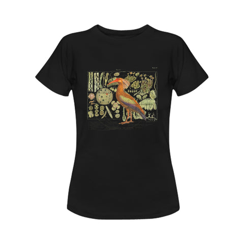 The Clever Bird Women's Printed Cotton Tee Shirt