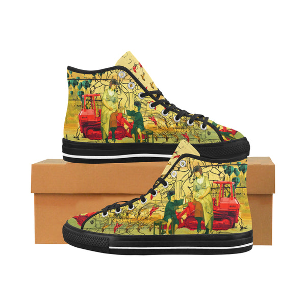 HERE, TAKE IT II Men's All Over Print Canvas Sneakers