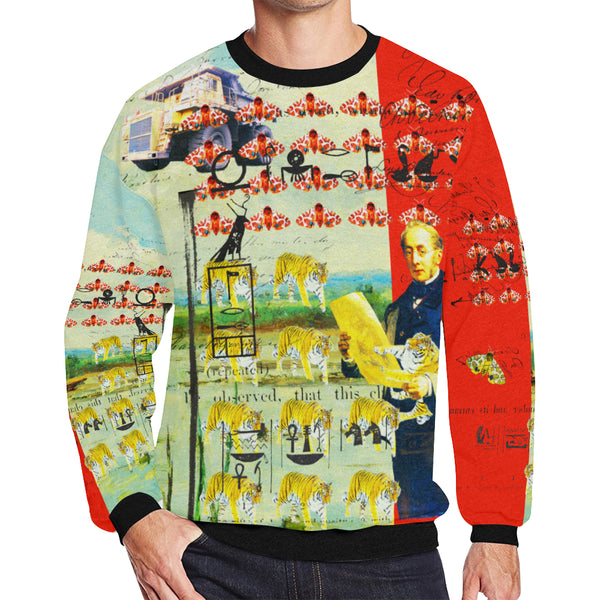 ACCORDING TO PLAN. Men's Oversized Fleece Sweatshirt
