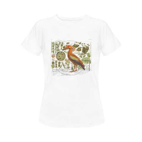 The Clever Bird Women's Printed Cotton Tee Shirt