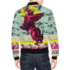 FLOWER POWER II All Over Print Bomber Jacket for Men