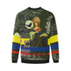 THE FLOWERS OF THE QUEEN Men's Oversized Fleece Sweatshirt