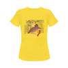 Hens and Hieroglyphics Women's Printed Cotton Tee Shirt
