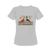 Two Hens, Two Bees and the Illustrated Rug Women's Printed Cotton Tee Shirt
