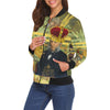 THE FOUR CROWNS All Over Print Bomber Jacket for Women