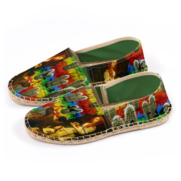 AND THIS, IS THE RAINBOW BRUSH CACTUS. II Unisex Espadrilles
