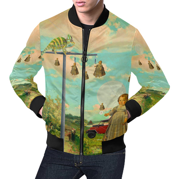 DANDELIONS All Over Print Bomber Jacket for Men