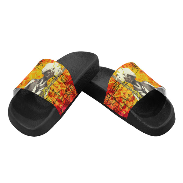 THE SITAR PLAYER Men's Slide Sandals (Model 057)