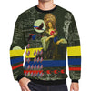 THE FLOWERS OF THE QUEEN Men's Oversized Fleece Sweatshirt