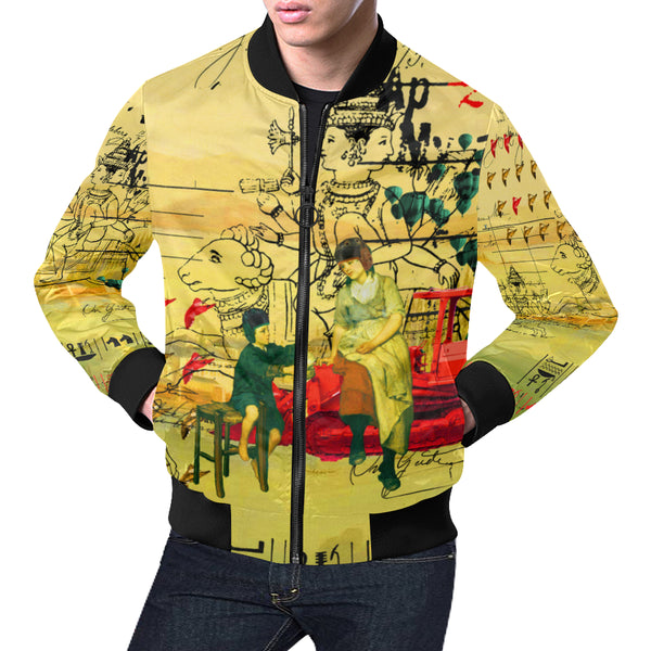 HERE, TAKE IT II All Over Print Bomber Jacket for Men