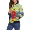 THE LAMPPOST INSTALLATION CREW VIII All Over Print Bomber Jacket for Women