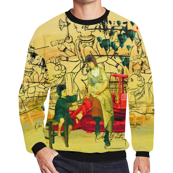 HERE, TAKE IT II Men's Oversized Fleece Sweatshirt