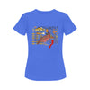 Hens and Hieroglyphics Women's Printed Cotton Tee Shirt