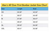 ACCORDING TO PLAN. All Over Print Bomber Jacket for Men