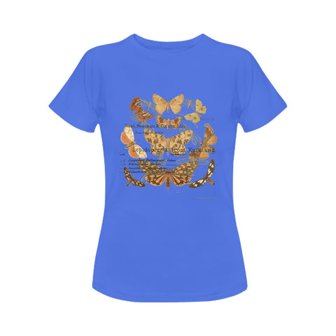Butterflies 1 Women's Printed Cotton Tee Shirt