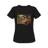 Hens and Hieroglyphics Women's Printed Cotton Tee Shirt