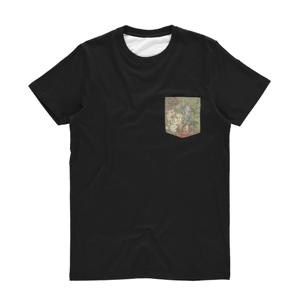 FLOWER PAINTING X MISC. ILLUSTRATIONS Classic Sublimation Pocket Tee