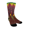 THE MASKED FALCONER Unisex Mixed-Fabric Socks