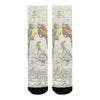 THE PARROT MAP III Unisex Mixed-Fabric Socks