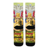 THE WHITE FEATHER HEADDRESS Unisex Mixed-Fabric Socks