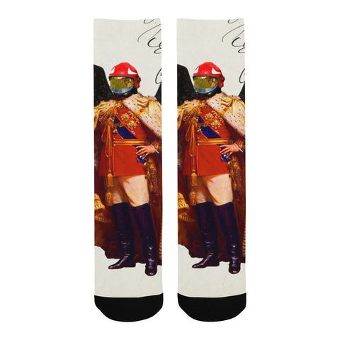 THE KING OF THE FIELD III Unisex Mixed-Fabric Socks