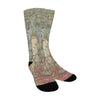 FLOWER PAINTING X MISC. ILLUSTRATIONS Unisex Mixed-Fabric Socks