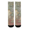 FLOWER PAINTING X MISC. ILLUSTRATIONS Unisex Mixed-Fabric Socks