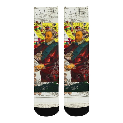 THE HEDGEHOG SOUP UPPER III III Unisex Mixed-Fabric Socks