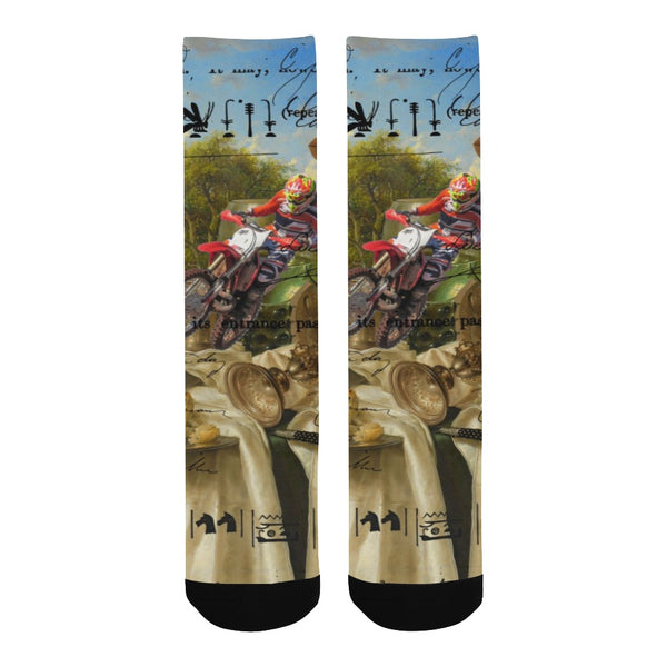 STILL LIFE AND MOTOCROSS IV II Unisex Mixed-Fabric Socks