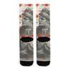 THE TWO WOMEN WITH COIN NECKLACES AND THE MANY SMALL RED LOBSTERS Unisex Mixed-Fabric Socks