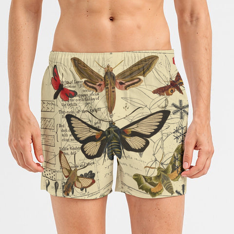 Butterflies 3 All-Over Print Men's Poplin Cotton Boxers