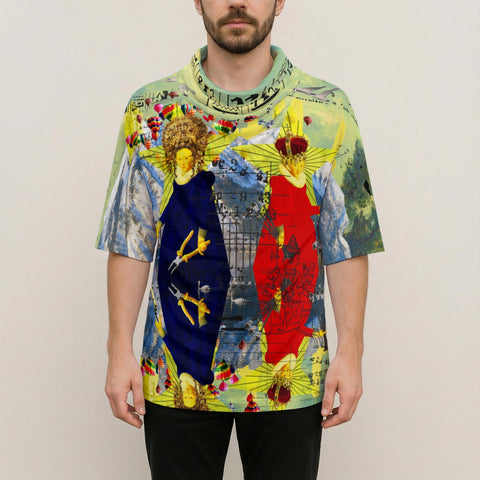 THE LAMPPOST INSTALLATION CREW VIII Unisex All-Over Print Cowl-Neck Batwing T-Shirt