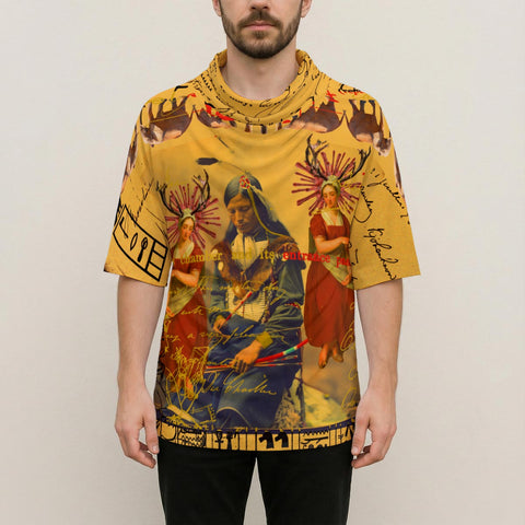 THE OLD PHOTO I Unisex All-Over Print Cowl-Neck Batwing T-Shirt