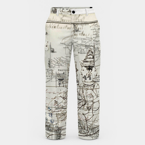 MAP AND SOME ILLUSTRATIONS All-Over Print Men's Cargo Pants