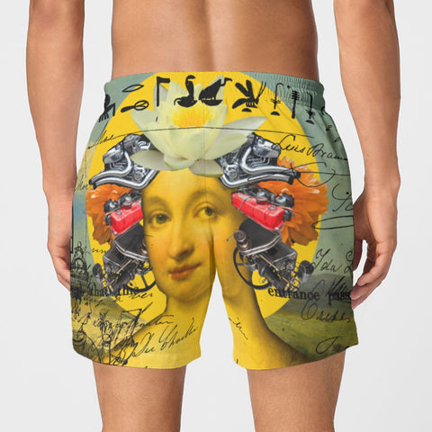 THE BORING HEADDRESS II II II ALT. FACE All-Over Print Men's Poplin Cotton Boxers