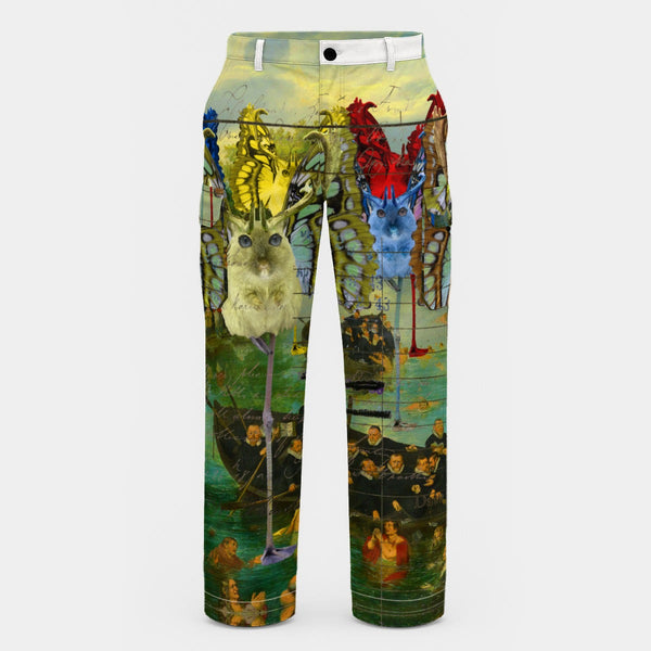 ANIMAL MIX CREATURES AND LOST SOULS AT SEA All-Over Print Men's Cargo Pants