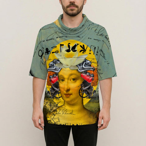 THE BORING HEADDRESS II II II ALT. FACE Unisex All-Over Print Cowl-Neck Batwing T-Shirt