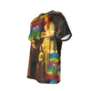 AND THIS, IS THE RAINBOW BRUSH CACTUS. II Unisex Velvet All Over Print Tee