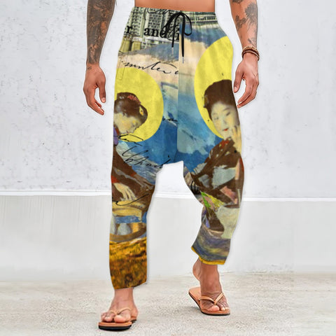 THE CONCERT II Unisex Velvet All-Over Print Harem Pants