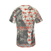 THE TWO WOMEN WITH COIN NECKLACES AND THE MANY SMALL RED LOBSTERS Unisex Velvet All Over Print Tee