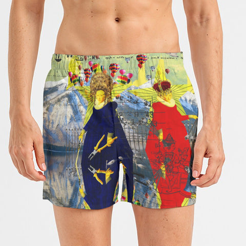 THE LAMPPOST INSTALLATION CREW VIII All-Over Print Men's Poplin Cotton Boxers