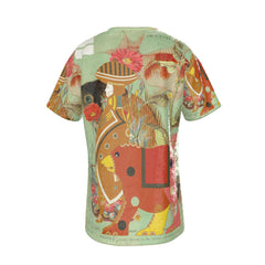 THE BROWN BEAR Unisex Velvet All Over Print Tee