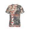 THE TWO WOMEN WITH COIN NECKLACES AND THE MANY SMALL RED LOBSTERS Unisex Velvet All Over Print Tee