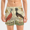 Two Hens, Two Bees and the Illustrated Rug All-Over Print Men's Poplin Cotton Boxers