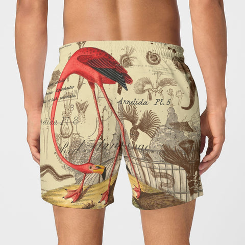 The Flamingo All-Over Print Men's Poplin Cotton Boxers